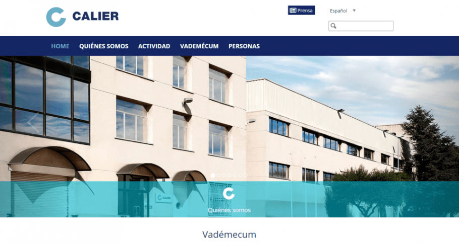 Nueva web Calier